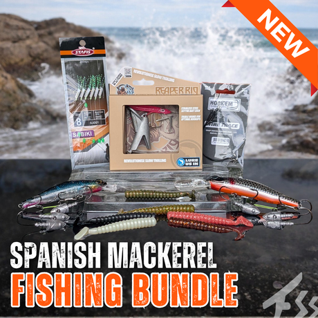 Spanish Mackerel Lure Bundle | Reaper Rigs, 80lb Wire Trace, Sabiki, Reaper 130 & 110, Paddle Worms & Deeptrix Jigs