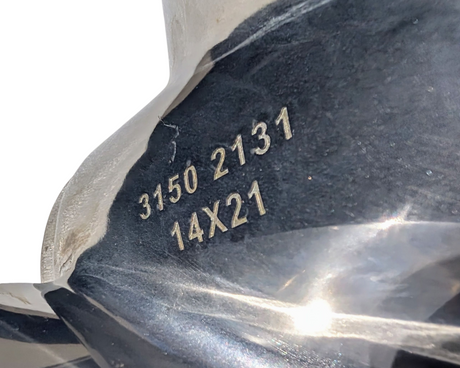 Turning Point Stainless Steel Propeller - Suzuki, Yamaha. Honda, Mercury, Tohatsu 150hp to 300hp 4-Blade 14dia x 21p RH