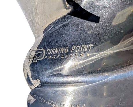 Turning Point Stainless Steel Propeller - Suzuki, Yamaha. Honda, Mercury, Tohatsu 150hp to 300hp 4-Blade 14.5dia x 17p RH