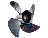 Turning Point Stainless Steel Propeller - Suzuki, Yamaha. Honda, Mercury, Tohatsu 70hp to 140hp 4-Blade 13dia x 19p RH