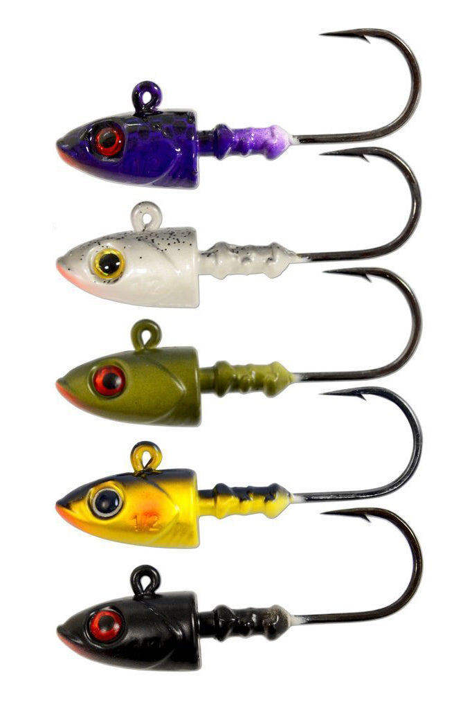 fish head lures australia Austackle DeepTrix Painted Jig Heads 3-8oz Each head is shaped Target_ Model:ZLNTW150XHL (Lefty) *Pre-Order; Est Ship Date Sep 2026* Commercial Customization HDPE Drag