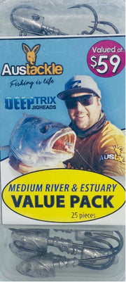 Medium River & Estuary DeepTrix Jig Head Value Pack