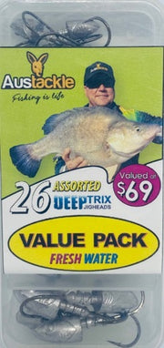 Freshwater DeepTrix Jig Head Value Pack