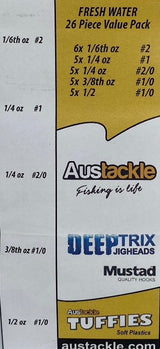 Freshwater DeepTrix Jig Head Value Pack