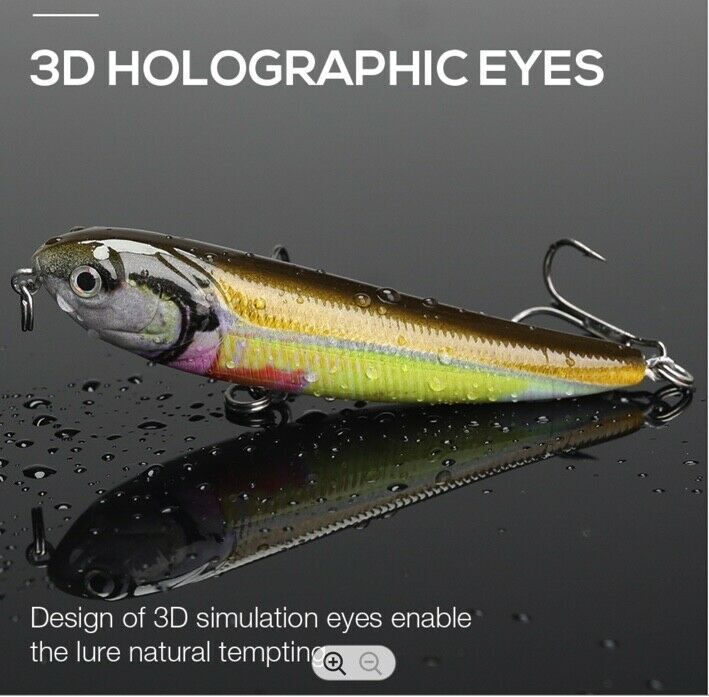 Floating Minnow Lure Fishing Hook Bionic for Freshwater All Waters