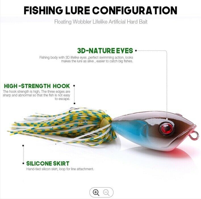 Surface Popper Fishing Lure 46mm 11g