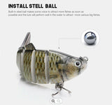 Jointed Swimbait Fishing Lure 6pc Segmented 100mm 17.5g