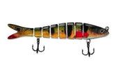 Jointed Swimbait Fishing Lure 8 Segmented 135mm 19g [Colour: Peacock Bass]
