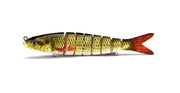 Jointed Swimbait Fishing Lure 8 Segmented 135mm 19g [Colour: Yellow Perch]
