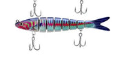 Jointed Swimbait Fishing Lure 8 Segmented 135mm 19g [Colour: Reef Fish]