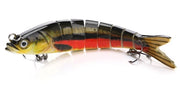 Jointed Swimbait Fishing Lure 8 Segmented 135mm 19g [Colour: Orange Stripe ]
