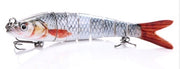 Jointed Swimbait Fishing Lure 8 Segmented 135mm 19g [Colour: Silver Fish]