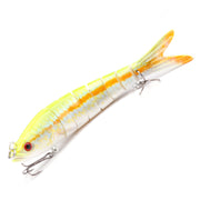 Jointed Swimbait Fishing Lure 8 Segmented 135mm 19g [Colour: Grellow Frog]