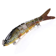 Jointed Swimbait Fishing Lure 8 Segmented 135mm 19g [Colour: Brown Trout]