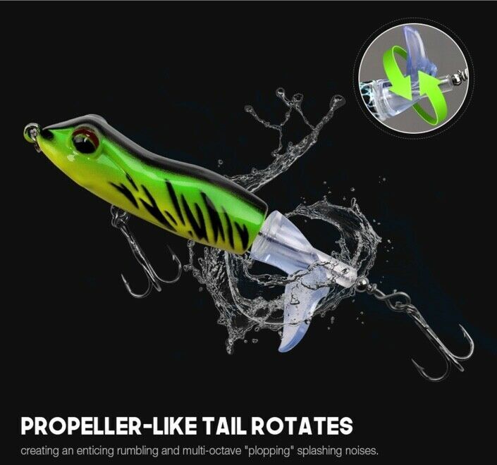 Topwater Frog Whopper Popper Fishing Lure 110mm 9g