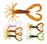 75mm Bearded Dual Curl Tail Grub Lure 75mm 2.9g 6pc-pack