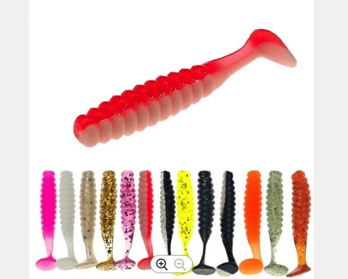 Soft Plastic Worm Paddle Tail - 40mm 10pc