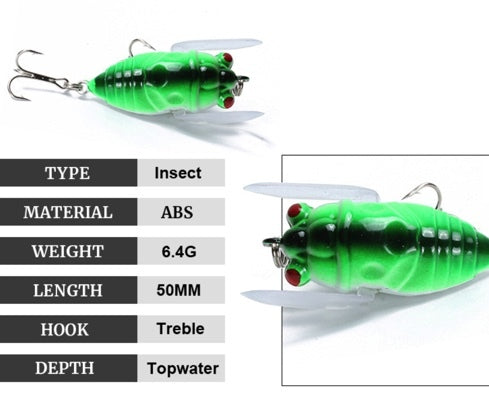 Skippy Cicada Surface Lure 50mm 6.4g