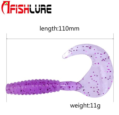 Thick Chubby Boy Soft Plastic Worm 110mm 11g 3pc Pack