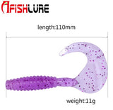 Thick Chubby Boy Soft Plastic Worm 110mm 11g 3pc Pack