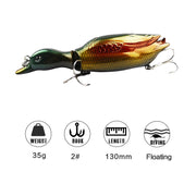 Jointed Wobble Duck 130mm 35g