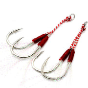 Double Feathered Assit Hooks 3pc