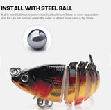 Baby Jointed Swimbait Fishing Lure 6pc Segmented 50mm 2.5g