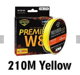 Premier Braided Fishing Line, 8 Strand Multifilament Braid 6-8-10-15lb, 210m