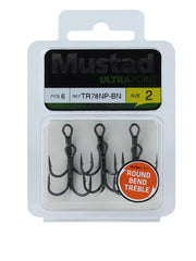 MUSTAD 1X STRONG ULTRAPOINT® ROUND BEND TREBLE HOOK