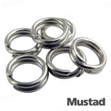 Mustad Stainless Split Rings 6pc