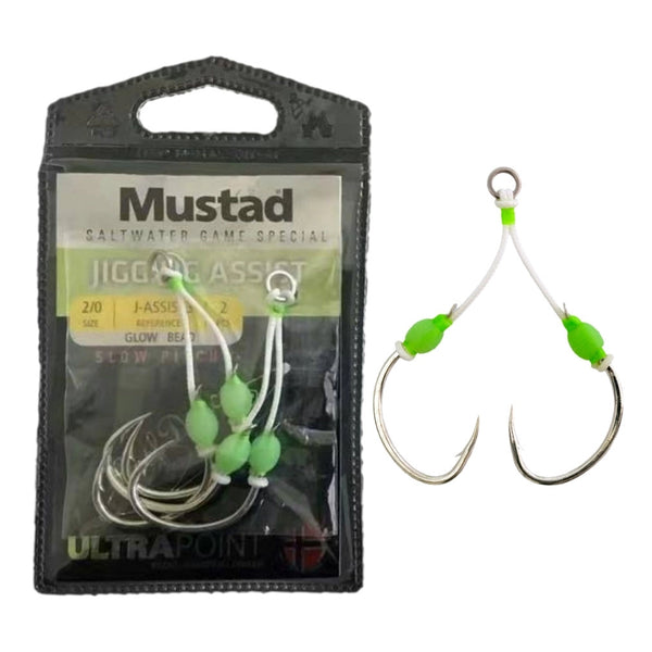 Multiple Variations of Mustad Slow Pitch Jigging Double Assist Rigs for  Sale, Mustad