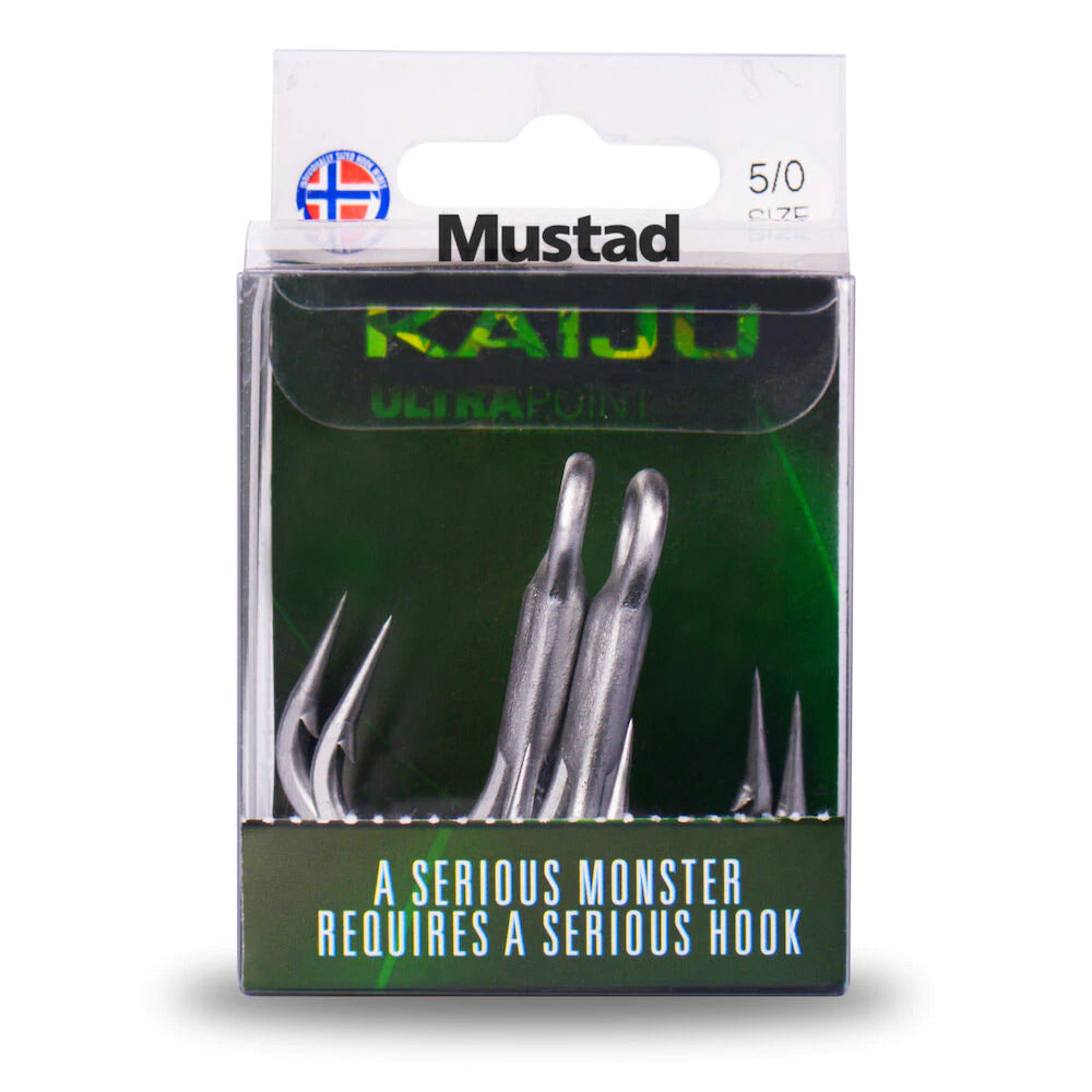 Mustad Kaiju 7x Treble Hook 36328NP-DS 2pcs/Pack #6/0 – Sonee Hardware